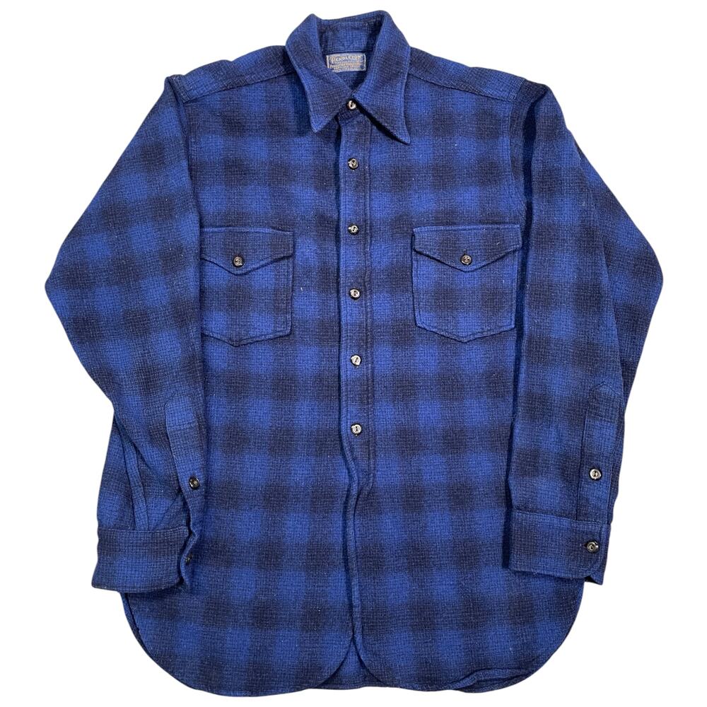 Vintage 50s Pendleton Woolen Mills Shadow-Plaid Field Shirt